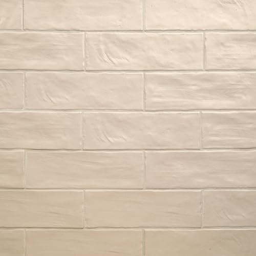 Rava Shell 2.5 in. x 8 in. Zellige Look Satin Ceramic Wall Tile– 38 Pieces per Box, 5.24 Sq. Ft. Coverage