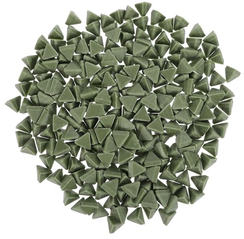 TOKIDNY 1 confezione di riempitivo ceramico per burattatura da 15 mm - Materiale abrasivo per burattatura in resina triangolare per lucidatura, sbavatura - Materiale abrasivo per macchina vibrante per