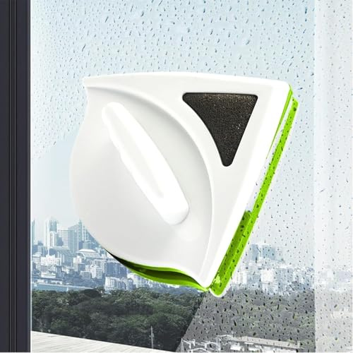 Magnetic Window Cleaner for Double Glazing 20–30mm Glass – Double-Sided Glass Cleaning Tool with Safety Rope, Water Reservoir & Streak-Free Squeegee