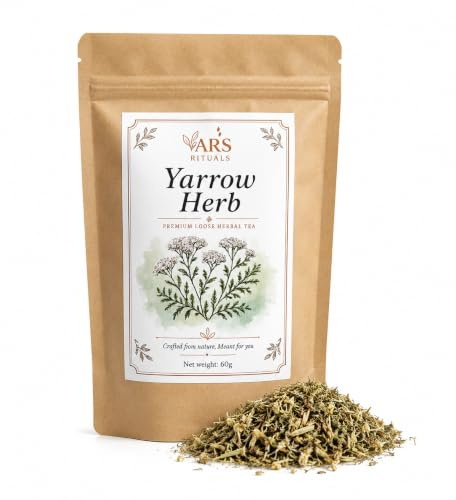 Yarrow Herb 60g | Achillea Millefolium | Loose Leaf Herbal Infusion | Natural Cut Herb | Herbal Tea