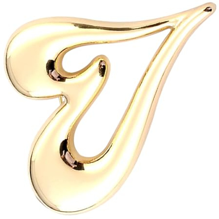 TOPPERFUN Spilla a Forma di Cuore per San per Donna in Lega Color Oro Decorazione e Semplice da Appuntare su Cappotti e Anniversari