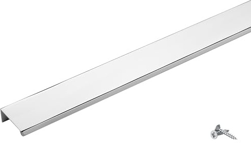 SOTECH 5 möbelhandtag Blanket Jane 50 mm polerad krom BA 32 mm skåphandtag för montering på insidan av fronten inkl. fästskruvar