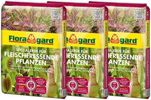 Floragard Spezialerde für fleischfressende Pflanzen 3x3L- Carnivorenerde