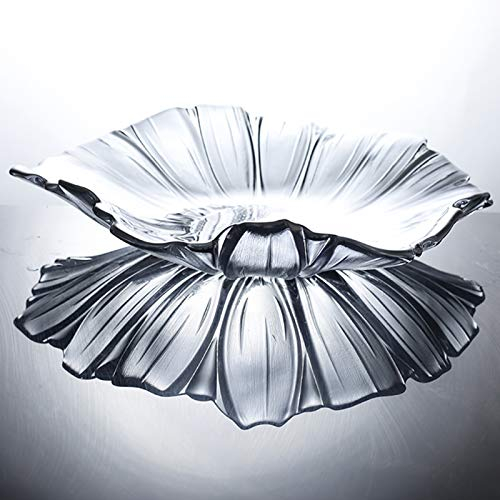 YYBD Verre Cristal Corbeille à Fruits, Ménage Table Basse Pot De Bonbons Salon Porte-Fruits Corbeille à Fruits Design Corbeille Coupe à Fruits