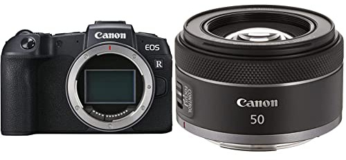 Canon EOS RP Vollformat Systemkamera - Gehäuse mit RF 50mm F1.8 STM (spiegellos, 26,2 Megapixel, 7,5 cm Clear View LCD II, 4K, DIGIC 8 Bildprozessor, WLAN, Bluetooth, Vollformat-Sensor)