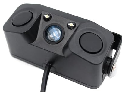 3 in 1 reversing Camera with Backup Radar Detector and Parking Sensor, Easy Fitting for Universal Vehicles (3 in 1)