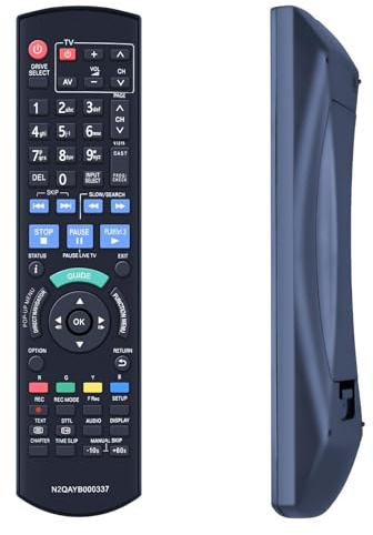 GOUYESHO New Replacement N2QAYB000337 Remote Control Compatible With Panasonic DVD Disc Recorders DMR-BS750 DMR-BS850 DMR-BS750EB DMR-BS850EB DMR-BS750EBK DMR-BS850EBK