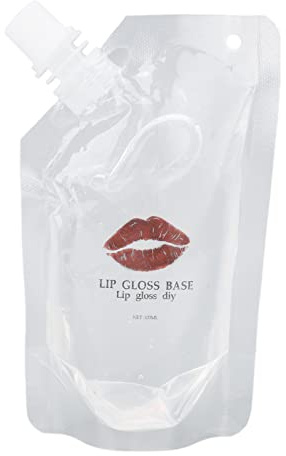 Lip Gloss Base DIY, 100ML Lip Oil Lipgloss Set Selber Machen Farblos Durchsichtig Feuchtigkeitsspendendes Lippenöl Lipgloss Basis für Lippenbalsam Herzustellen Lippenpflege Werkz