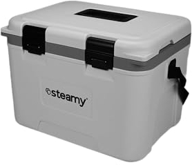 Steamy Marine 21, Kühlbox Inklusive Trennwand und Einlegeschale, 21 Liter, Weiß