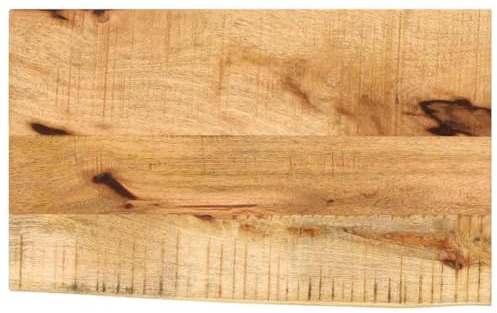 vidaXL Tischplatte 50x40x2,5 cm Baumkante Massivholz Raues Mangoholz
