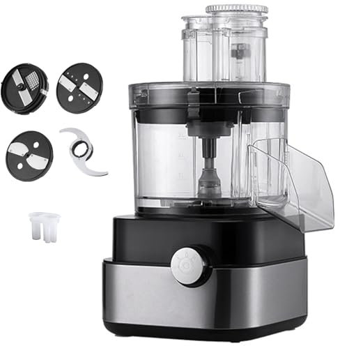 LYFDPN Dicer per Alimenti Commerciale 5L Dicer per Verdure Elettrico Chopper 600W Trituratore per Verdure Professionale Grattugia Tritacarne Multifunzionale Frullatore