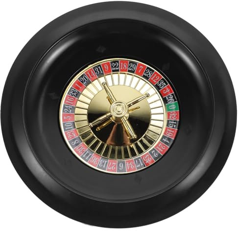LALADEFIEE Russisches Pokerspielrad Rotierendes Partyspiel Pokerrad Pokerzubehör Für Erwachsene