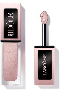 Lancôme Idôle Tint 09 Strawberry Latte, flüssiger Lidschatten, langanhaltendes Augen-Make-up mit schimmerndem Finish, mit Applikatorschwämmchen, Lidschatten in Pink, 7ml
