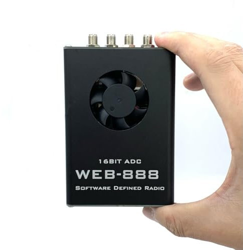 WEB-888 Récepteur radio, mini radio portable pleine bande, récepteur radio en métal avec module GPS 16 bits ADC 62 m bande passante