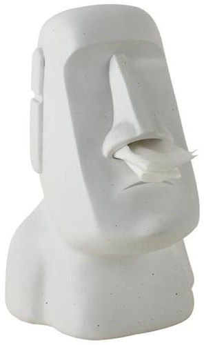Zghhc Osterinsel-Moai-Statue, Taschentuchbox, Taschentuchhalter, Retro-serviettenbox, Taschentuchbox, Abdeckung, Serviettenetui Für Hotel, Zuhause, Café