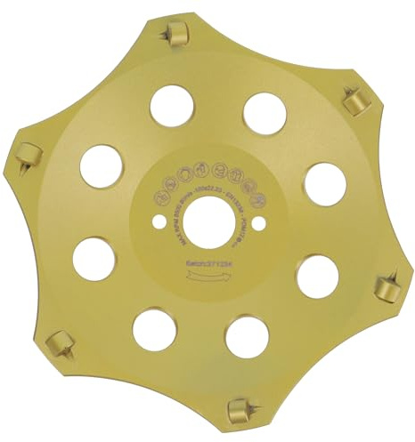PRODIAMANT PKD Diamantschleiftopf 180mm für Winkelschleifer Betonschleifer – 6 Segmente für Beton, Estrich & klebende Beschichtungen