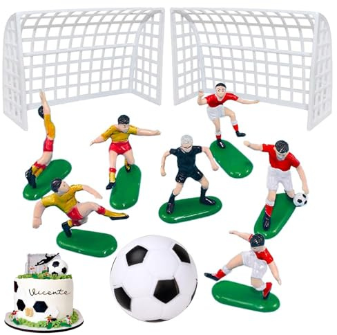 Tortendeko Fußball,Kuchen Deko Fußball Deko Geburtstag,Modisch Tortendeko Geburtstag Kinder,Essbar,Tortenaufleger Multifunktional Die Torte Spiel,Geeignet Für Jungen Geburtstagsparty Kuchen