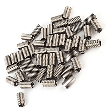 BAFOVY Inserts Filetés en Acier Inoxydable pour Matériel Industriel M10x1,25, Outil de Réparation Haute Résistance pour la Conversion de Filetage en Pouces pour l'aluminium et le Plastique (3D)
