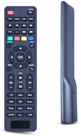 RYQIF Telecomando di ricambio adatto per Telesystem Digital Decoder TS6822 T2HEVC Twin Tuner FACILE/01 FACILE Stealth/01