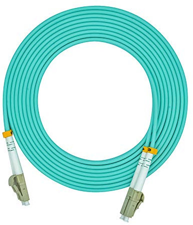 Jeirdus 10 metri 33ft LC a LC Duplex OM3 10G Multimodale Fibra Ottica Jumper Cavo Patch Cord 50/125 LC-LC
