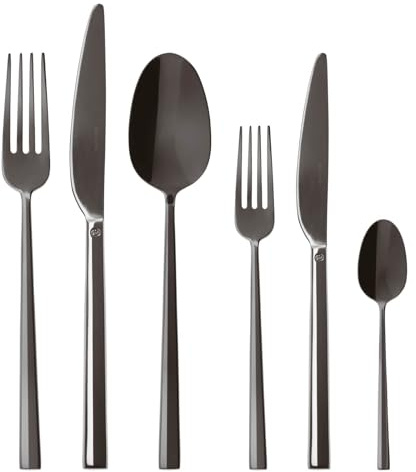 Servizio 36 Pz Monoblocco Rock Pvd 2Black