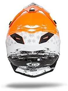 one by Camamoto casco cross enduro, Motard Downhill arancione/bianco enduro taglia M (57-58cm)…