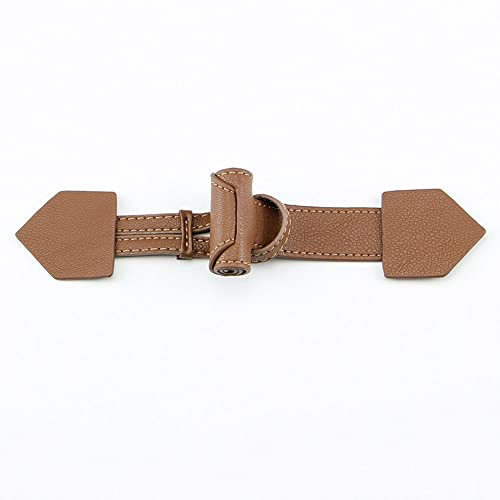 LUMoony 4 Paar PU Leder Horn Knebelverschlüsse Horn Knopf Knebelknöpfe Retro Hornknopf Für Jacken Dufflecoat Verschluss Knöpfe Kleidungsersatzbutton Harz-Knopf Nähtaste Knebelverschlüsse