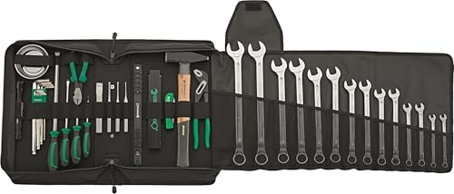 STAHLWILLE Werkzeug Set Agrar 38-tlg. in Textiltasche l Bordwerkzeug-Satz Traktor und Landmaschinen l Schraubenschlüssel, Schraubendreher, Hammer, Zangen