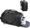 Fitgriff® Sporttasche mit Rucksackfunktion - Rucksack mit Schuhfach & Laptopfach - für Herren und Damen - für Sport, Fitness & Reisen - Trainingstasche, Gym Bag Backpack, Schwarz (25L) (Black, Medium)