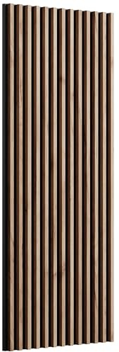 Planetmöbel Mobile da ingresso, pannello decorativo da parete, rovere dorato/antracite, 120 x 50 x 3,2 cm (A x L x P)