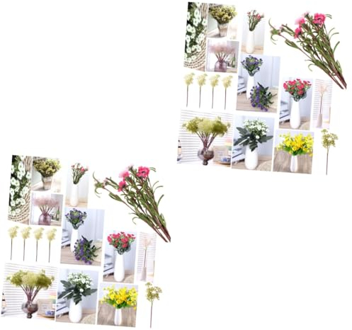 Zerodeko 6stücke Künstliche Chrysanthemen Blumenstrauß Teiliges Aus Seidenblumen Für Stilvolle Wohn Und Bürodekoration Gelb Für Hochzeiten Und Besondere Anlässe