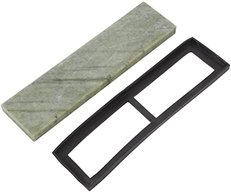 Xcello 20x5x1.2cm 10000 Grit Kitchen Whetstone Beryl with Base Sharpening Stone for Kitchen Knives, Scissors, Chisels