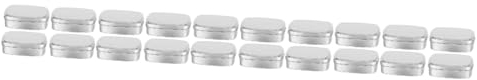 minkissy 20 scatole in alluminio porta gioielli lattine crema lattine tè bar cera vuota biscotti contenitori labbra barattoli di tè alluminio gioielli stand mini scatola da viaggio