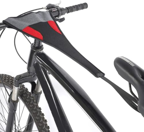 equlup Protezione Anti-Sudore per Bici, 55x23 Cm/9,1x21,7 Pollici Telaio per Mountain Bike Assorbe Il Sudore Protezione per Allenamento in Bicicletta Copertura Protettiva per Telaio per Bicicletta