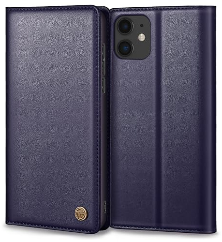 Thorhülle Handyhülle für iPhone 11 Hülle, Premium Lederhülle Schutzhülle Tasche für iPhone 11 Hülle Wallet Kartenfach Standfunktion Flip Case für iPhone 11 Klappbar, Blau