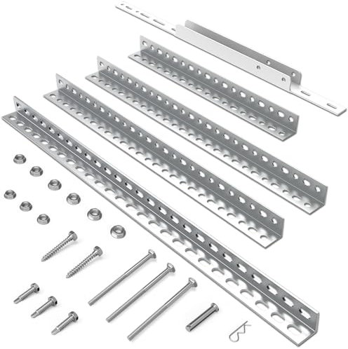 Garage Door Opener Hanging kit, Universal Garage Door Opener Installation Kit Galvanized Garage Door Angle Iron Bracket