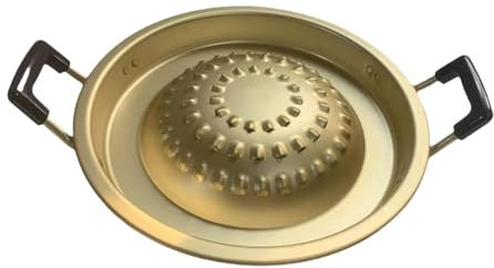 Qianly Parrilla para Asar, Plancha para Barbacoa, Superficie Antiadherente, Parrilla Coreana Tailandesa, 28CM