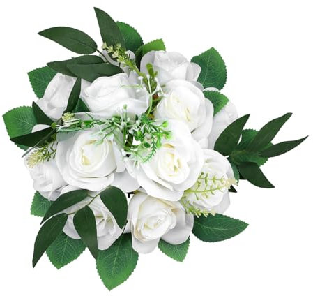 Ciieeo Künstliche Blume Hochzeit Herzstück Zarte Rose Lebensechte Blumen Für Decor