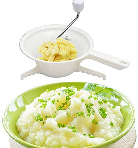 Molinillo de alimentos multifuncional, licuadora de verduras de queso con tres molinillos manuales para triturar frutas y verduras