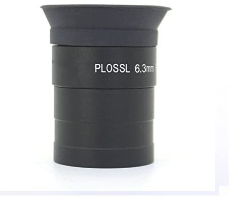 Zubehör für Labormikroskope 4mm 6,3 mm 8mm 10mm 12,5 mm optisches Glas 1,25 Zoll Okular(Black 6.3mm)