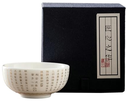 Taza de porcelana blanca con forma de corazón de jade de oveja, 120 ml, juego de té Kung Fu hecho a mano, taza de té para el hogar, taza de tazón pequeño] con caja