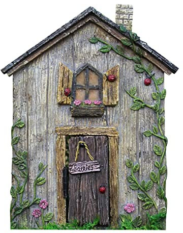 Fairytales Türdeko Ornamente Holzfeen Zwergbaum Türdekoration 1998 Haus Weihnachten Ornament (A, Einheitsgröße)