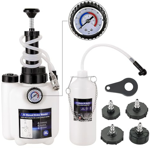 DASBET 3L Manual Brake Bleeder Kit One-Person Brake Bleeding Fluid Pump