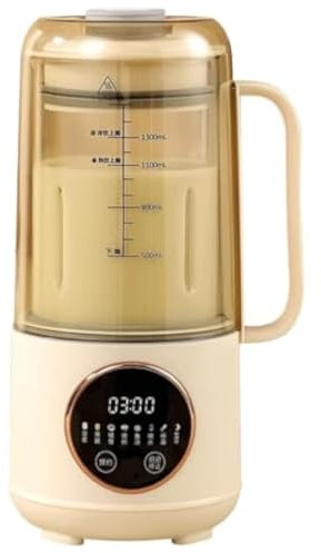 XSDAJSD Máquina automática para Preparar Leche de almendras con Pantalla LED, Temporizador y autolimpieza. Ideal para Preparar Leche Vegetal casera, Avena, Soja, Yogur y Bebidas sin lácteos.