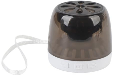VBESTLIFE Magnetischer Telefonständer Bluetooth -Lautsprecher, Tragbarer Kleiner RGB -Funklautsprecher mit Starkem Magnet für Badezimmer, Kühlschrank, Auto, Zyklus (White)