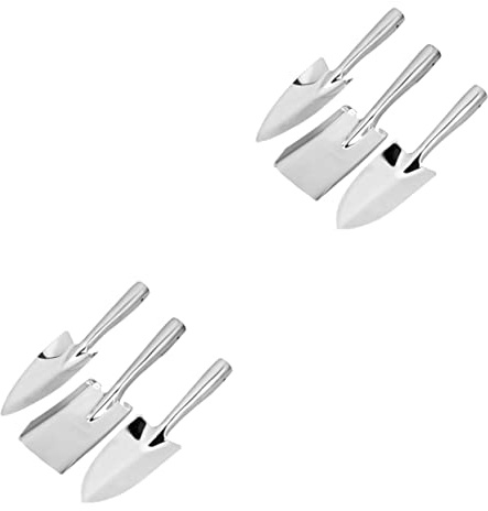 Toyvian 2 Ensembles Set à Main Acier Inoxydable Durable Outils Portables Ergonomiques pour Jardinage et Désherbage Accessoire Jardin Compact et Facile à Utiliser
