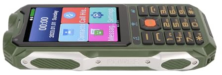 BAFOVY Téléphone Portable Senior Robuste, Technologie 4G, Batterie 18 000 MAh, Son Fort, Conception à Gros Boutons pour Les Utilisateurs âgés (Green)