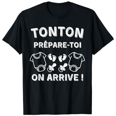 Tonton de Jumeaux - Cadeau Original Annonce Grossesse T-Shirt