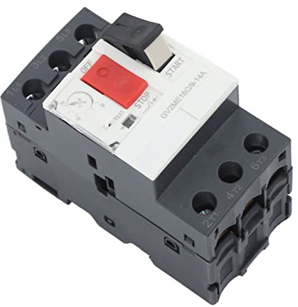 Generic Disjoncteur de Moteur Fiable, Protection contre les Surcharges Montée sur Rail de Guidage de 35mm pour Moteur AC690V (GV2-ME16C 9-14A)