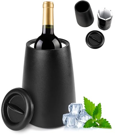 Gohytal Flaschenkühler für Wein, Weinkühler mit Kühlakkus, Getränkekühler Flaschenkühler für Wein, Sekt, Champagner, Bier, Sektkühler, Wine Cooler